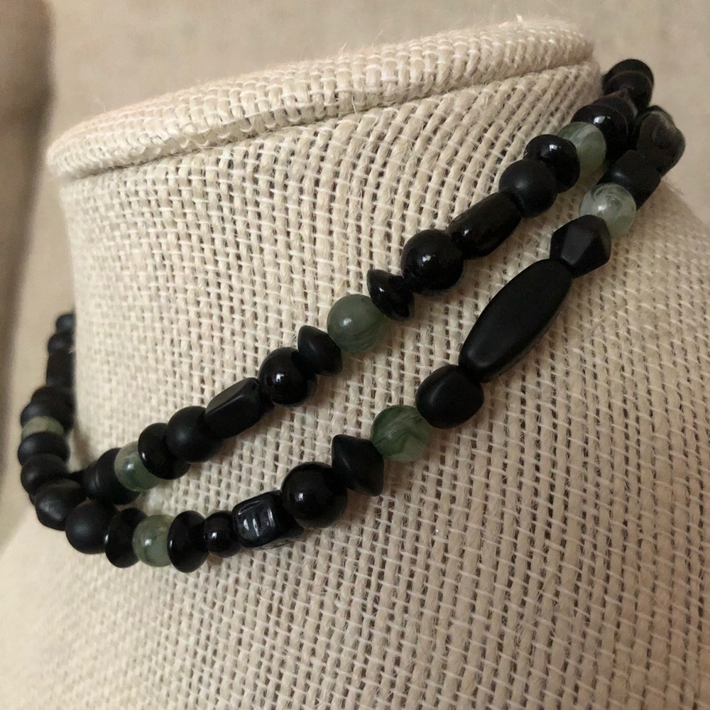 Bundle of handmade necklace.